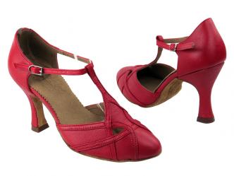 dansschoenen leder rood  